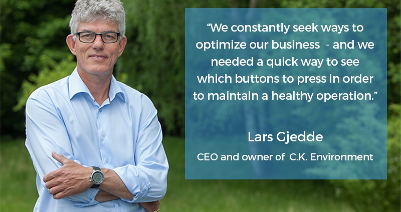 Photo of Lars Gjedde, CEO and owner of C.K. Environment