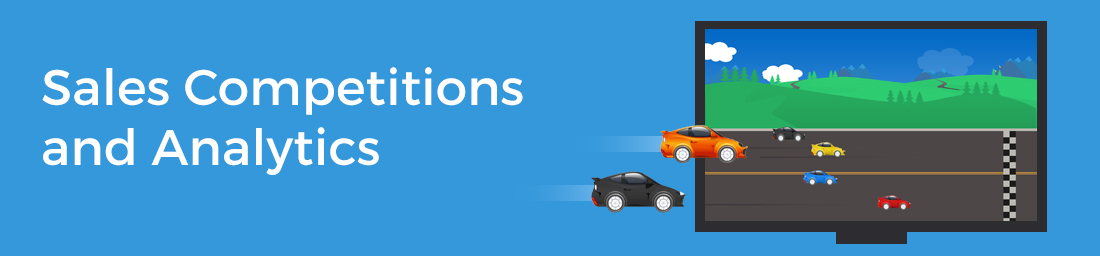 Sales contest scoreboard