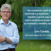 Photo of Lars Gjedde, CEO and owner of C.K. Environment