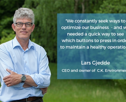 Photo of Lars Gjedde, CEO and owner of C.K. Environment